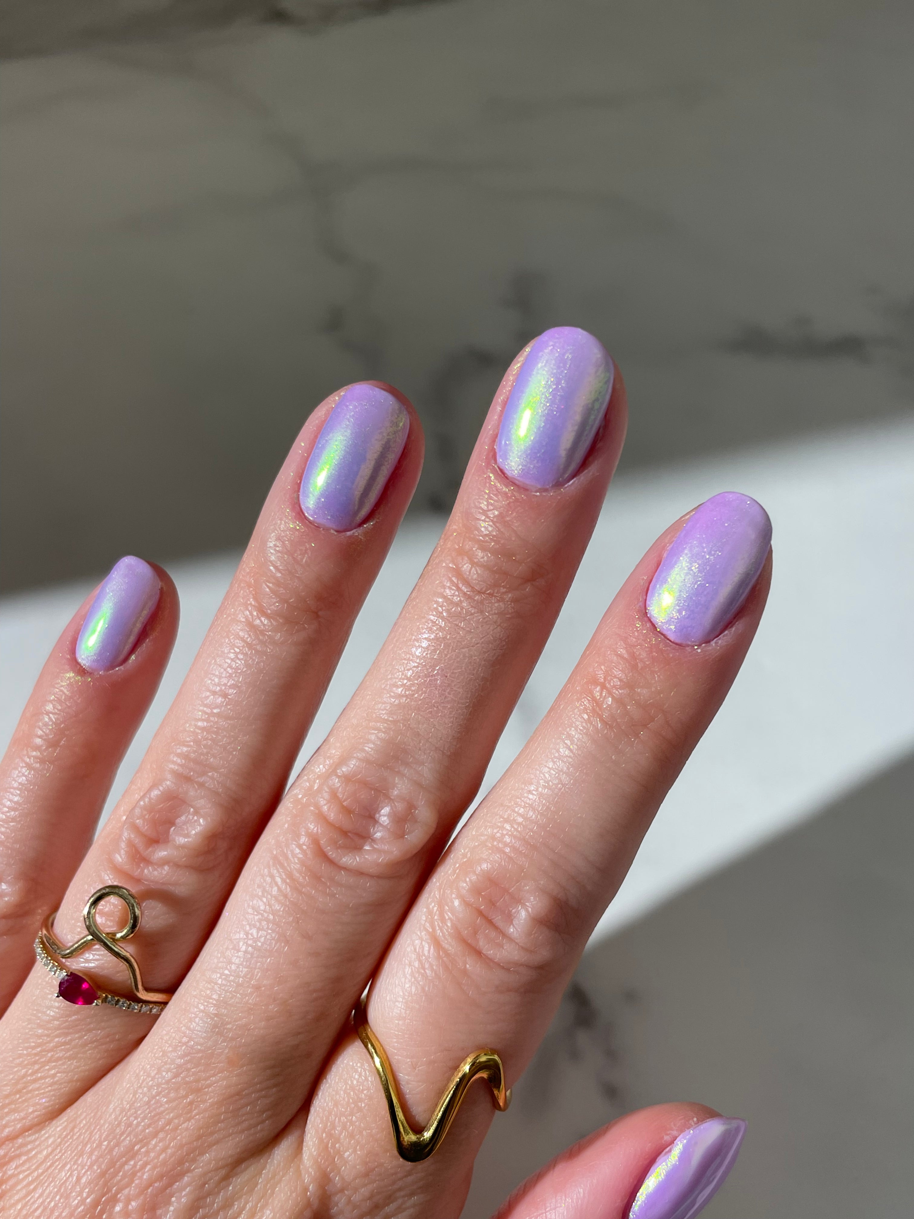 Violet Frost - Liquid Nail Powder