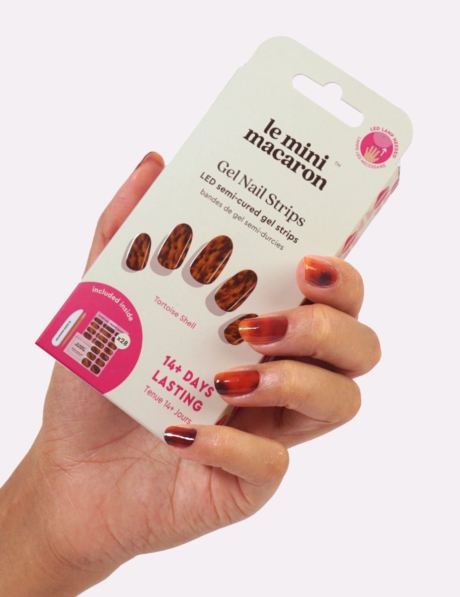 Gel Nail Strips - Tortoise Shell - Gel Nail Strips