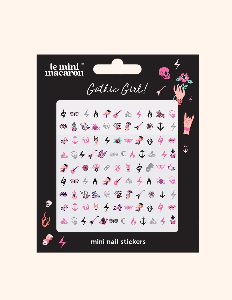 Gothic Girl - Mini Nail Stickers - Sticker
