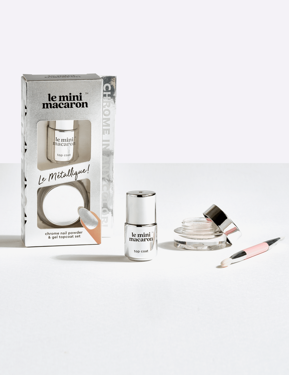 Le Métallique - Nail Powder & Gel Topcoat Set - Gel Topcoat & Powders