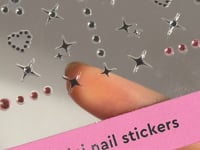 Gold french tip + stickers (1)