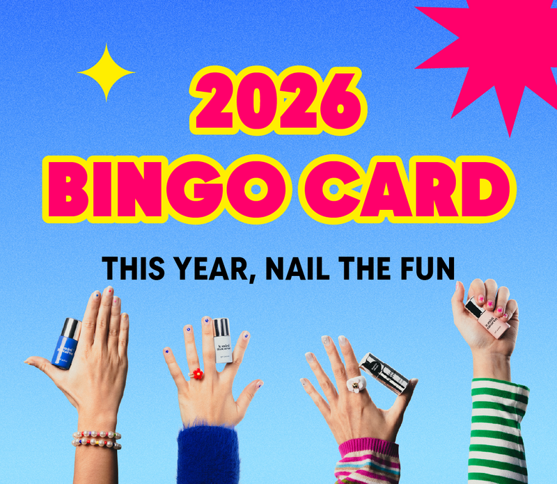 nail the fun, bingo card on nails & manicure