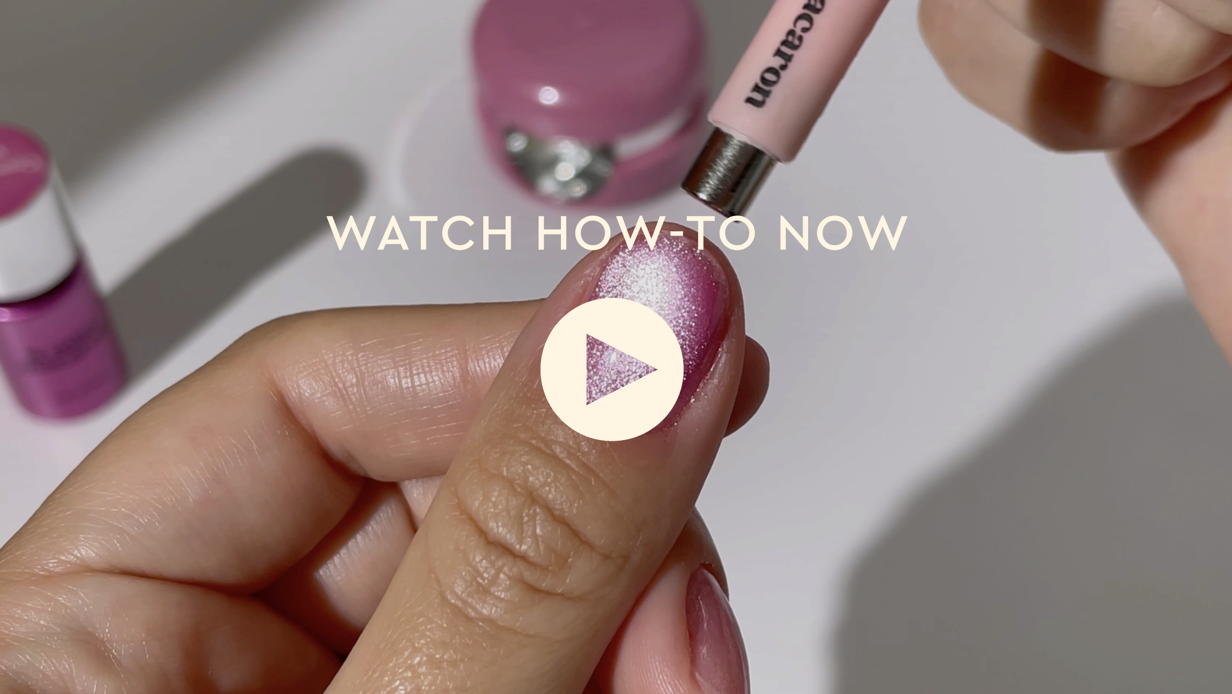 cat eye manicure how to video 