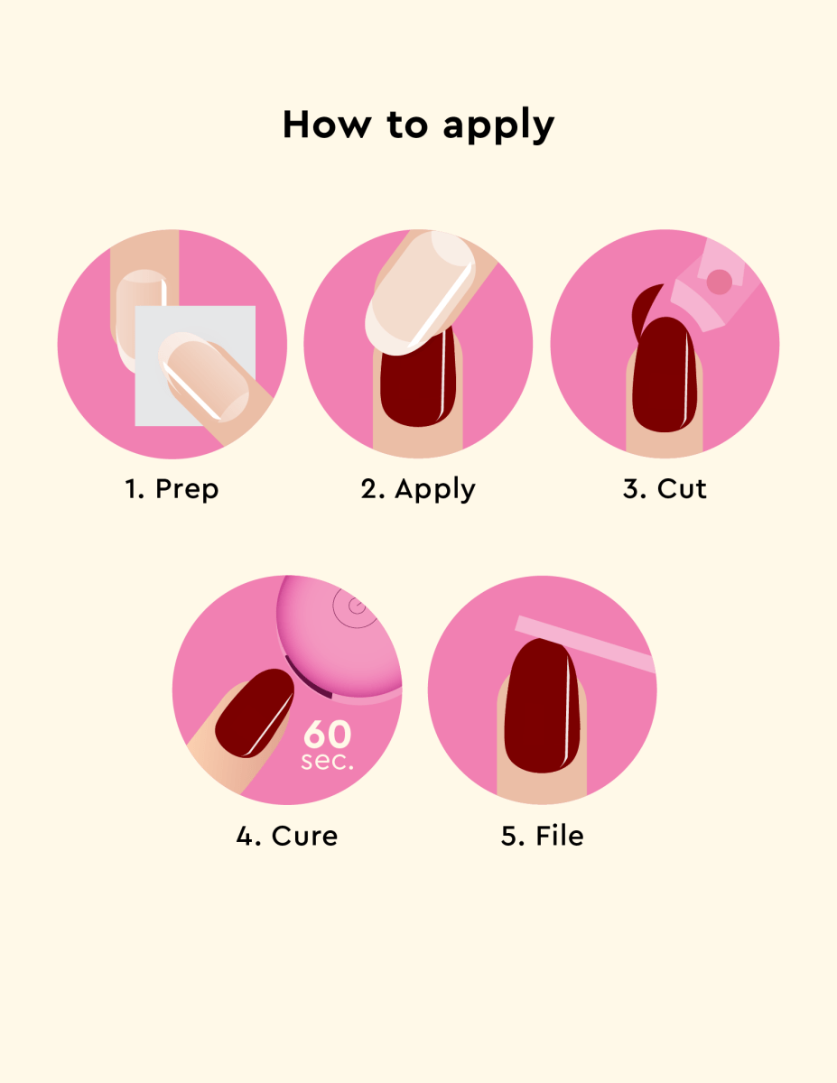 Gel Nail Strips - Rouge Dahlia - Gel Nail Strips