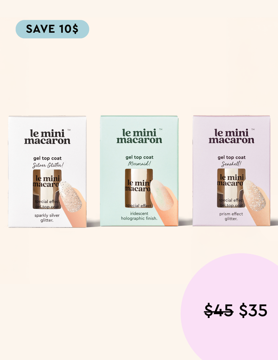 Gel Top Coat Trio Bundle - Gel Topcoat & Powders