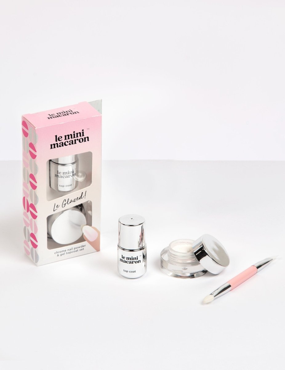 Le Glazed - Nail Powder & Gel Topcoat Set